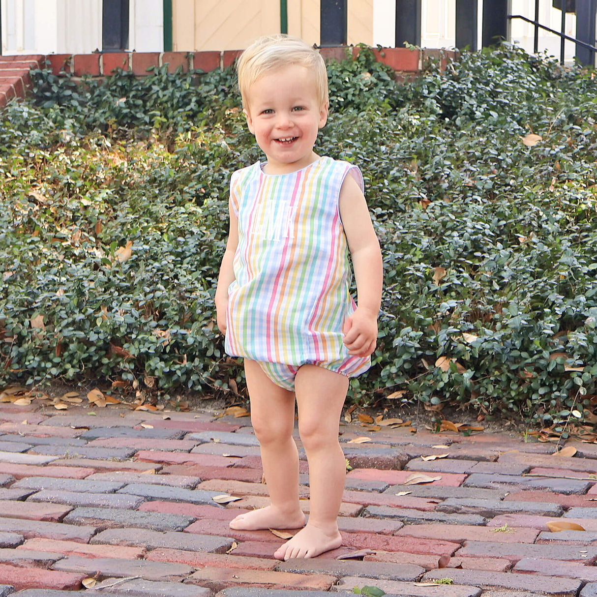 Colorful Multi Plaid Sun Bubble