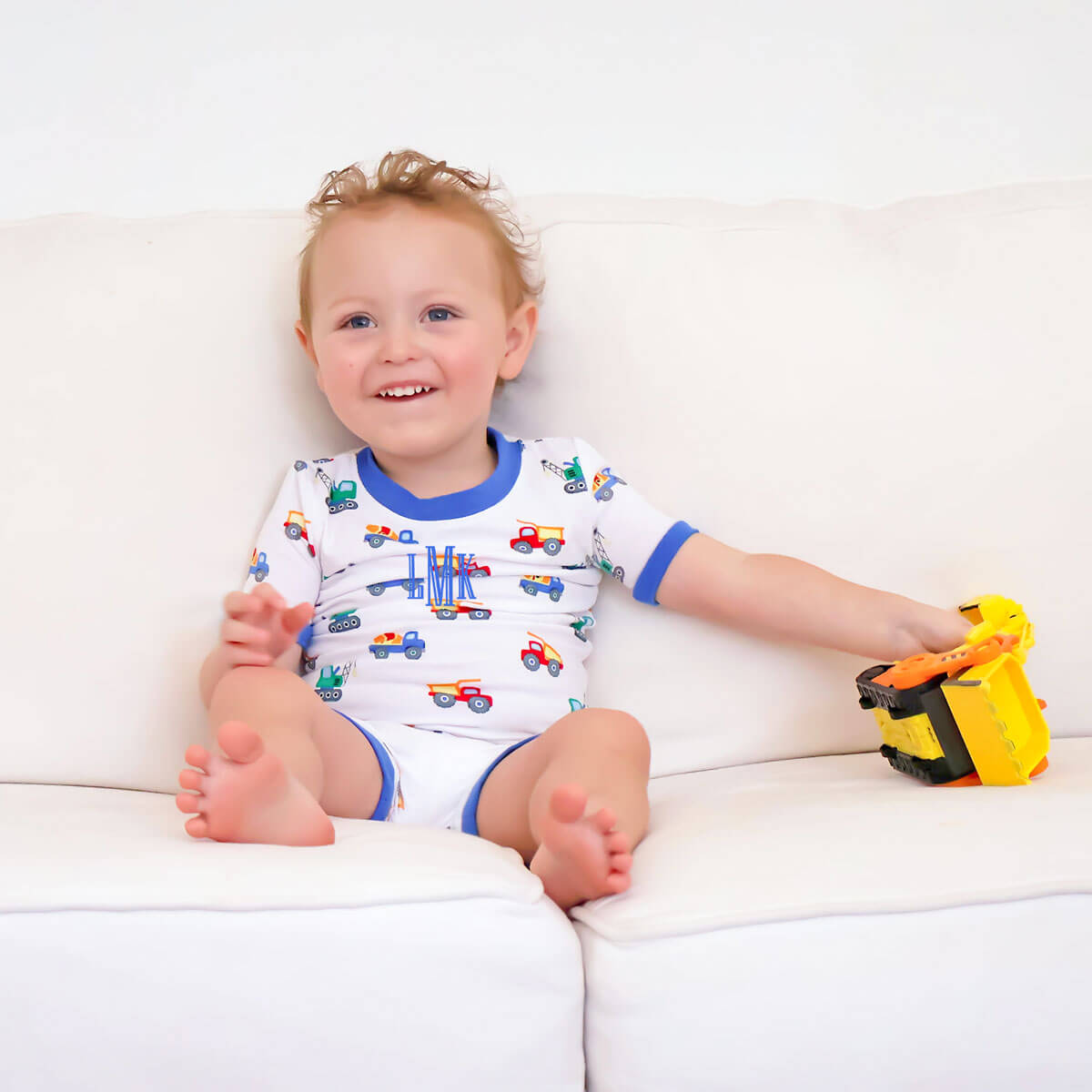 Construction Truck Short Pajamas