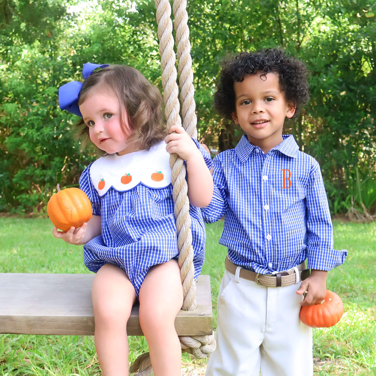 Royal Blue Windowpane Button Down Shirt