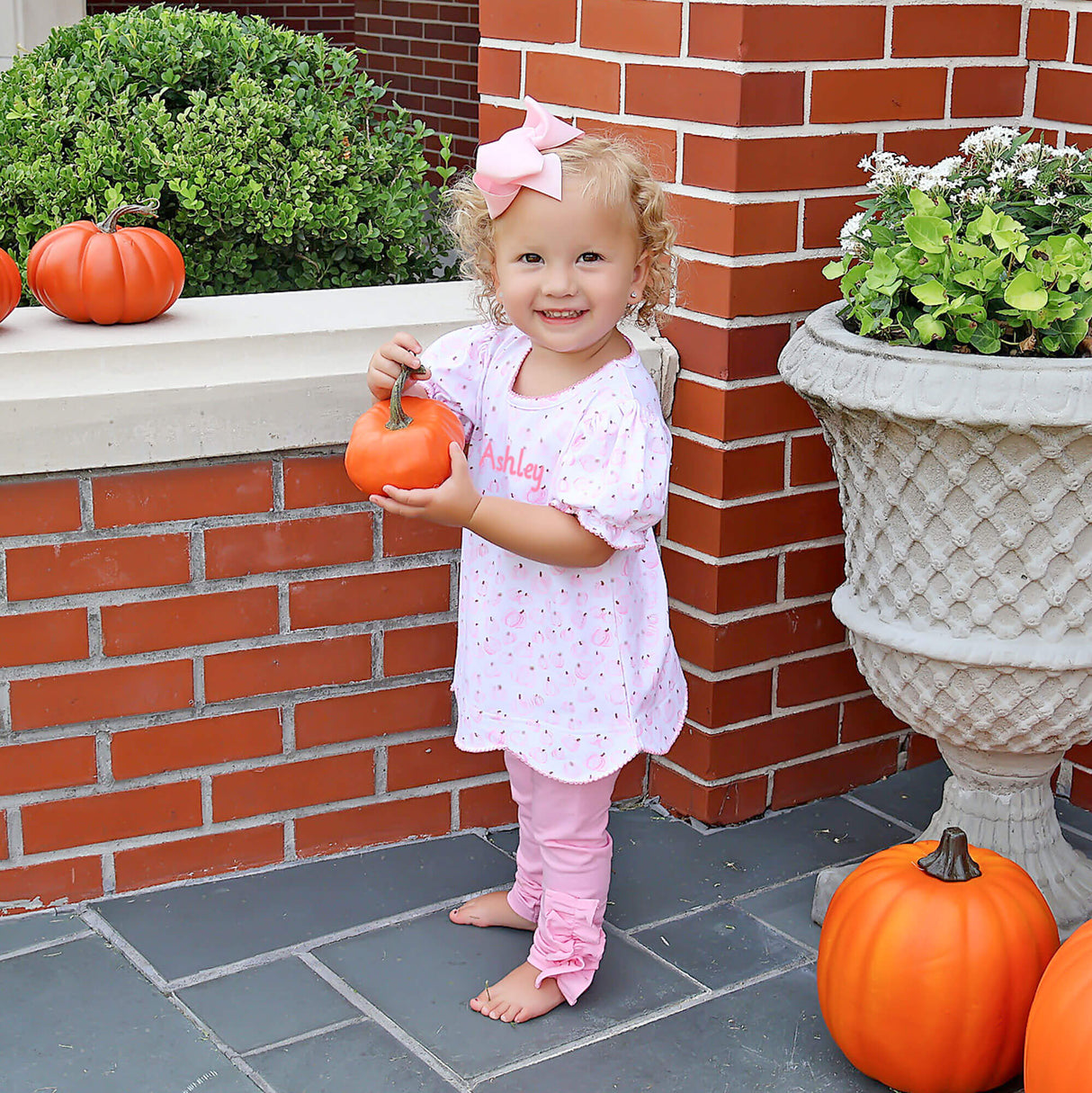 Little Pumpkin Patch Pink Legging Set