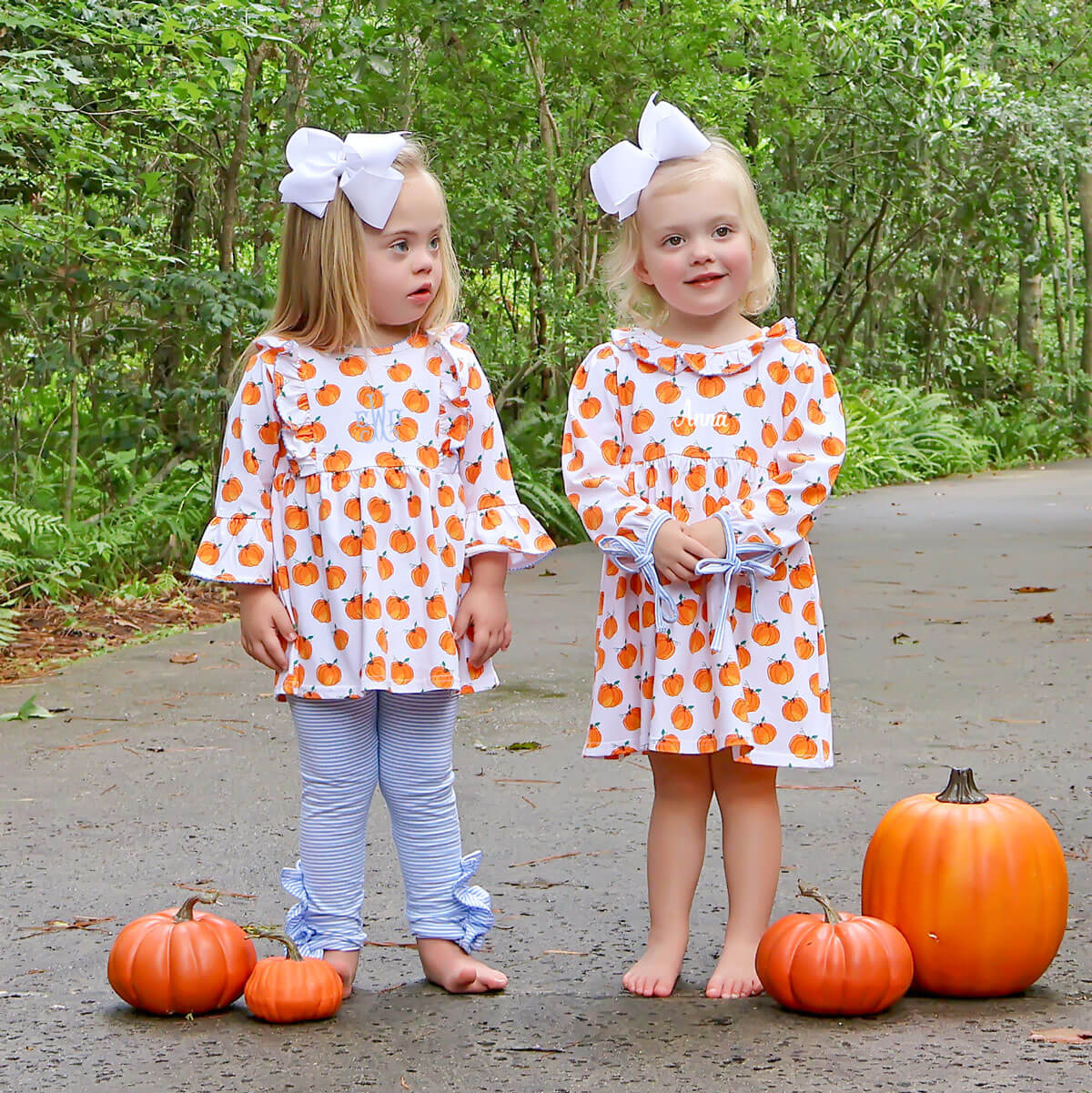 Bountiful Pumpkin Print Virginia Dress