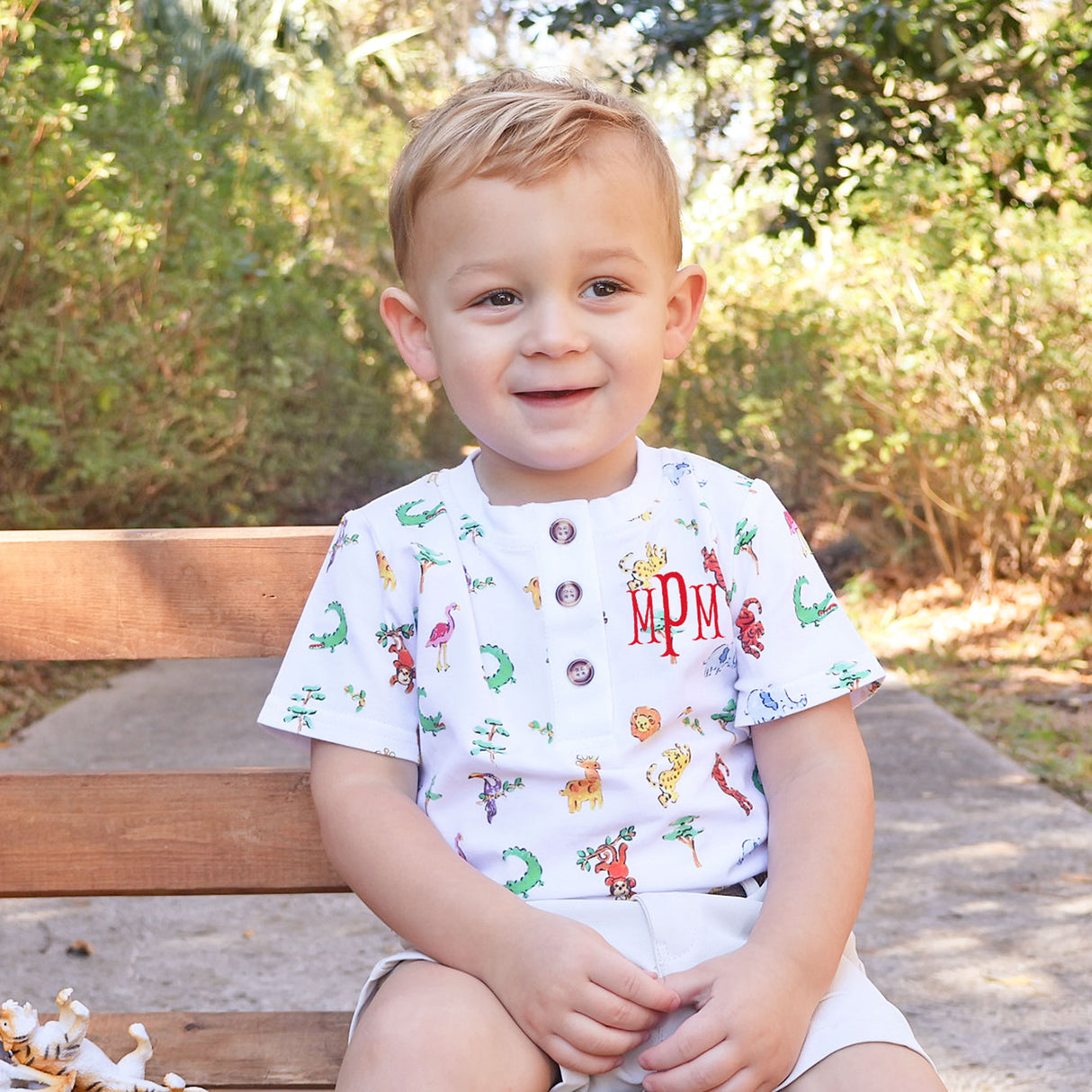 Safari Short Sleeve Henley Shirt