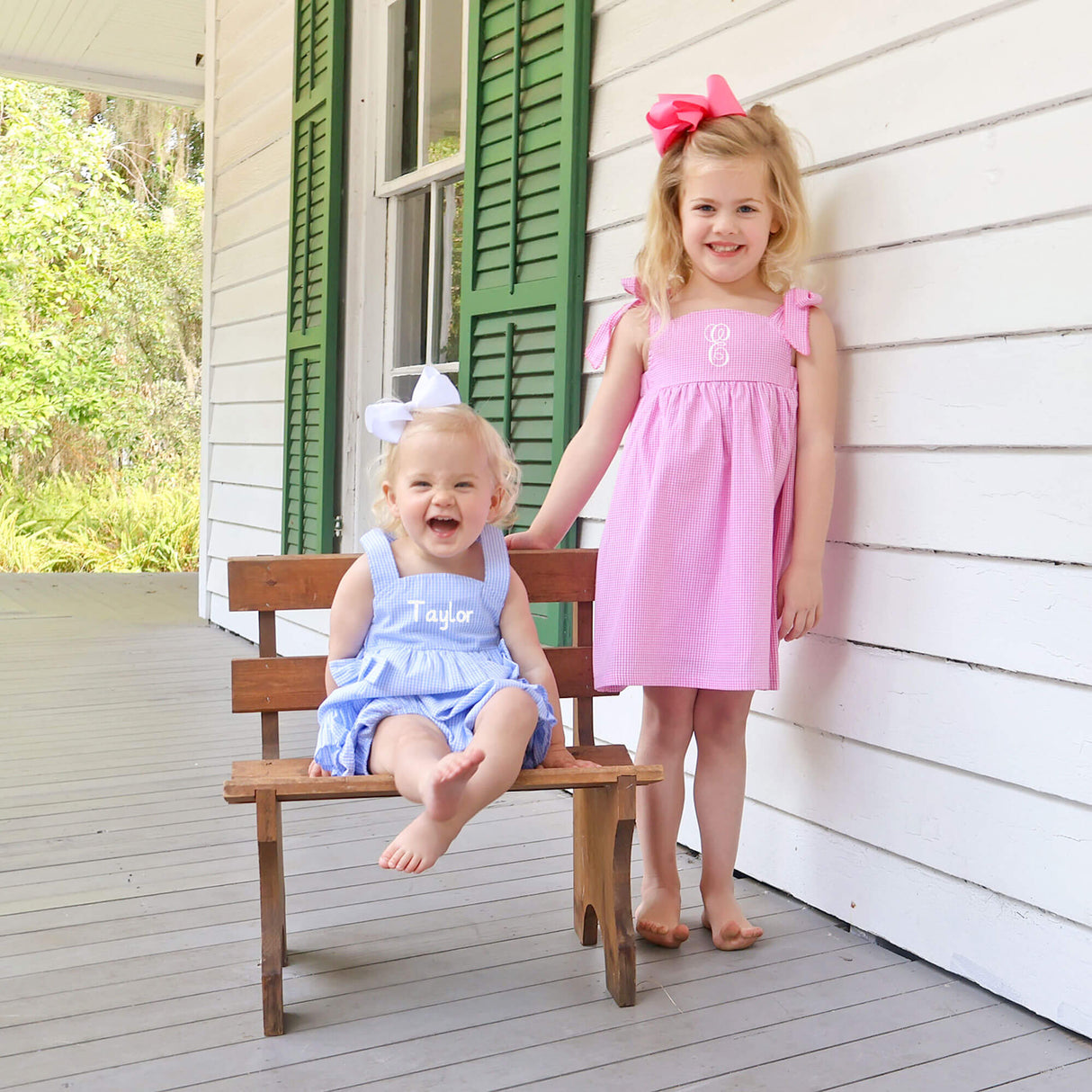 Blue Gingham Skyler Bubble