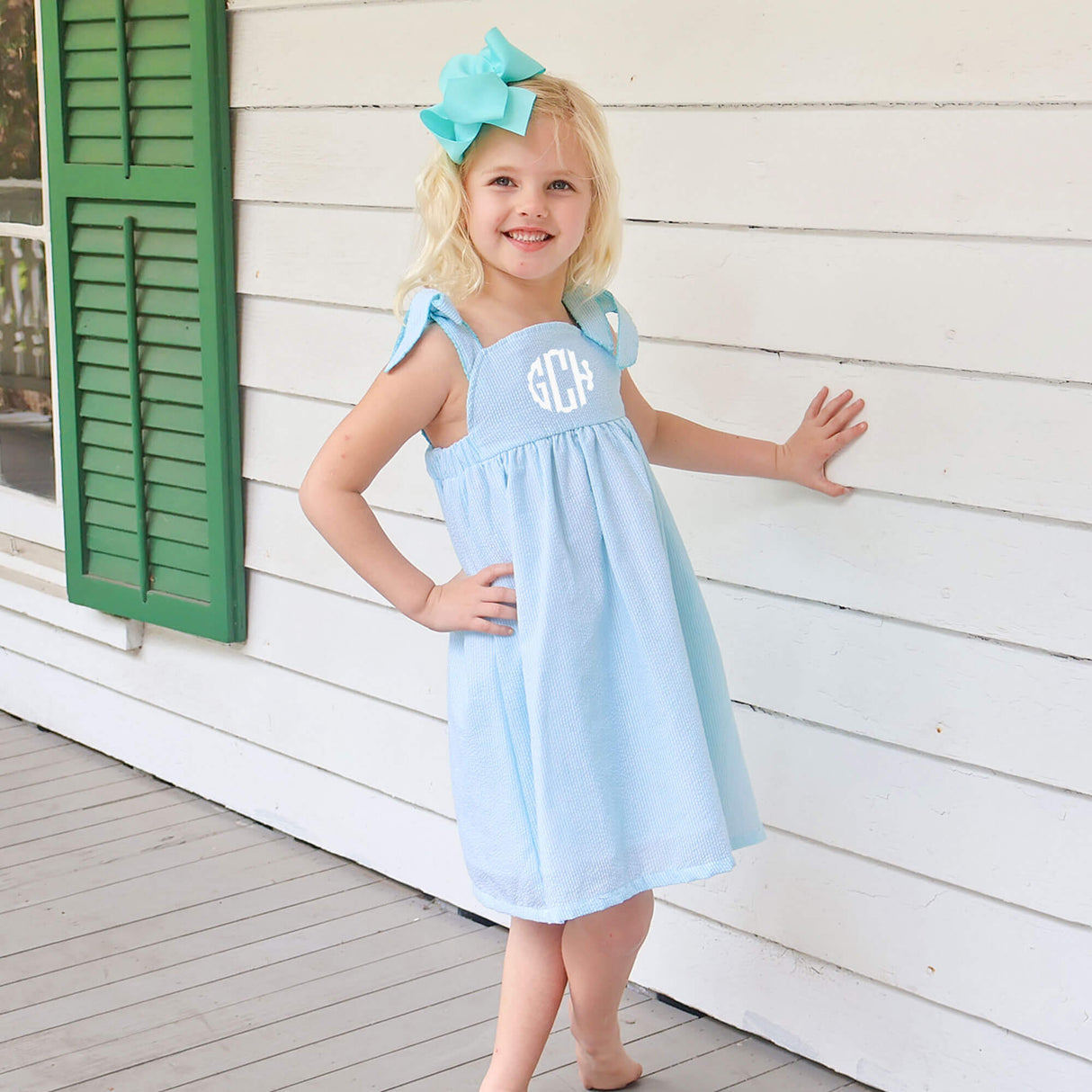 Turquoise Stripe Skyler Dress