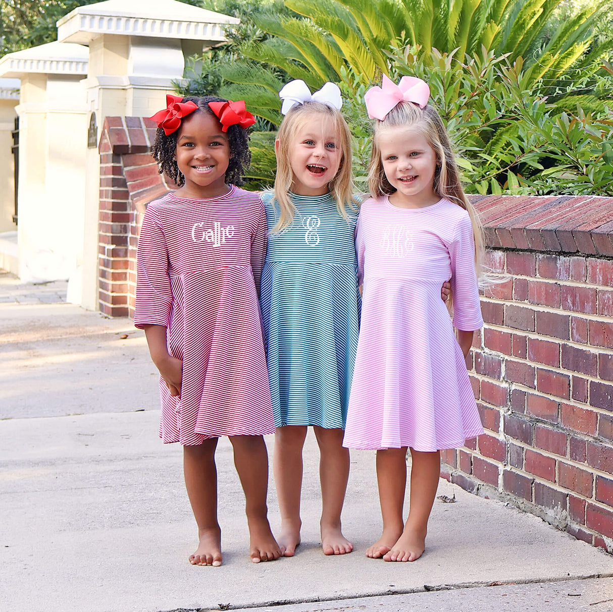 Pink Stripe Sophia Dress