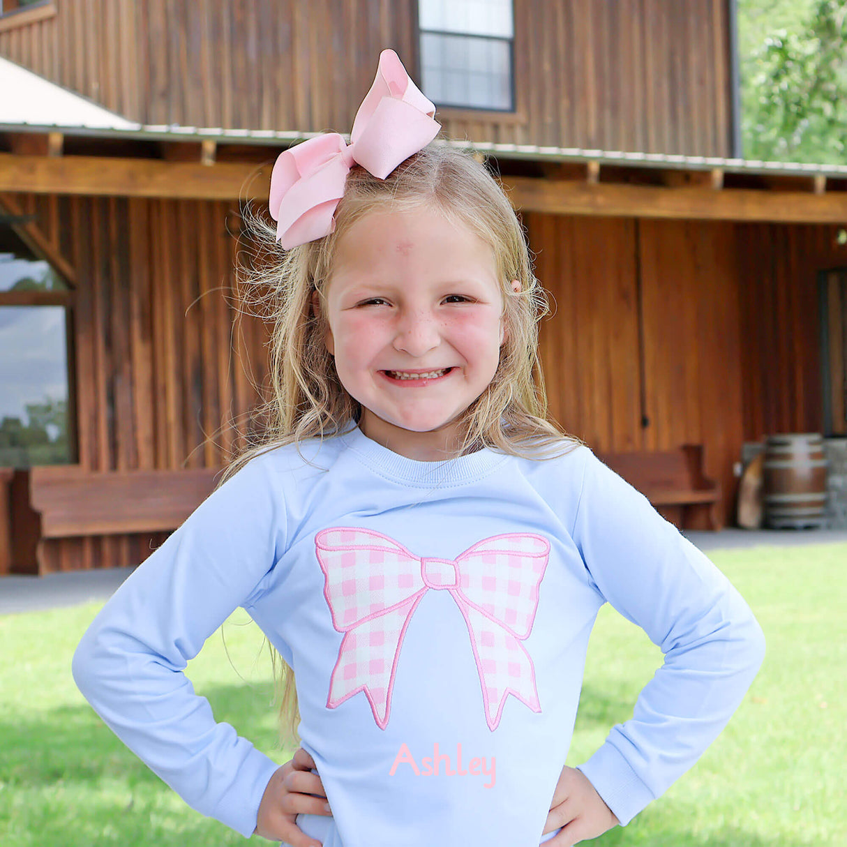 Bow Applique Abby Dress