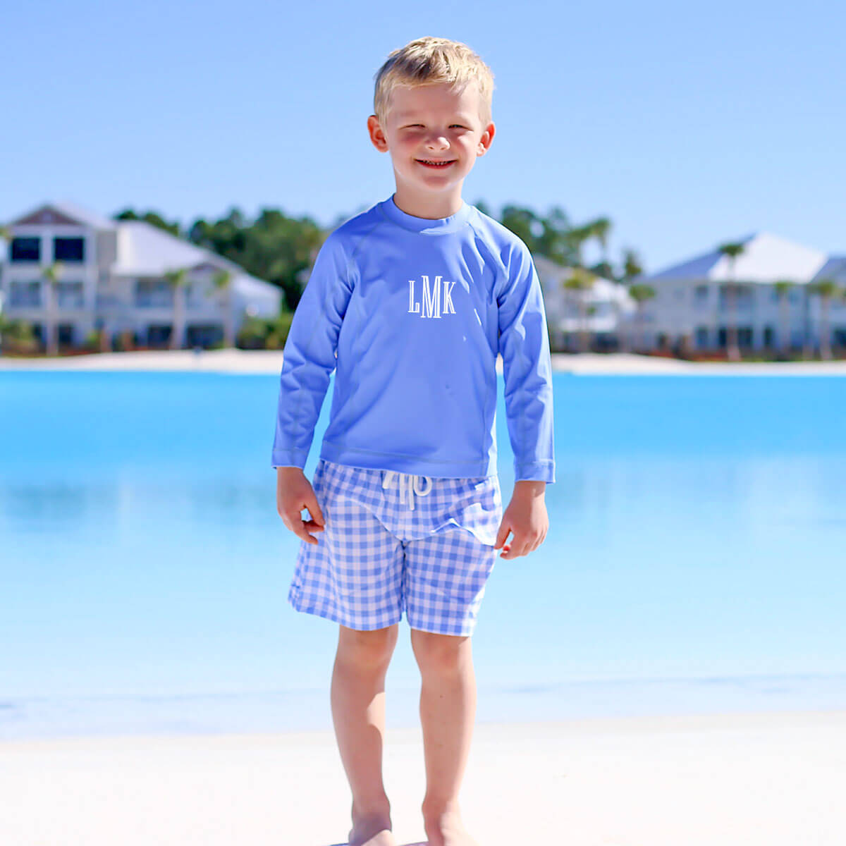 Capri Blue Swim Trunks