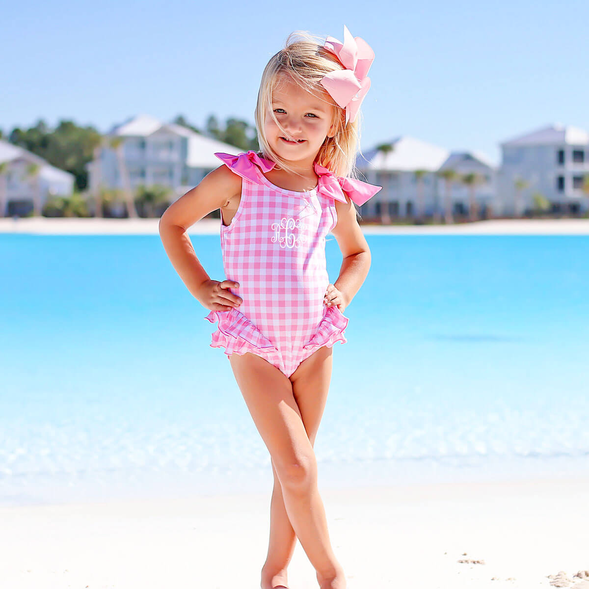Capri One Piece Swimsuit Pink
