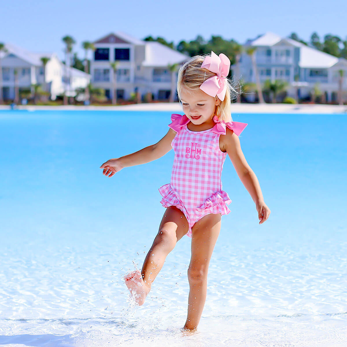 Capri One Piece Swimsuit Pink