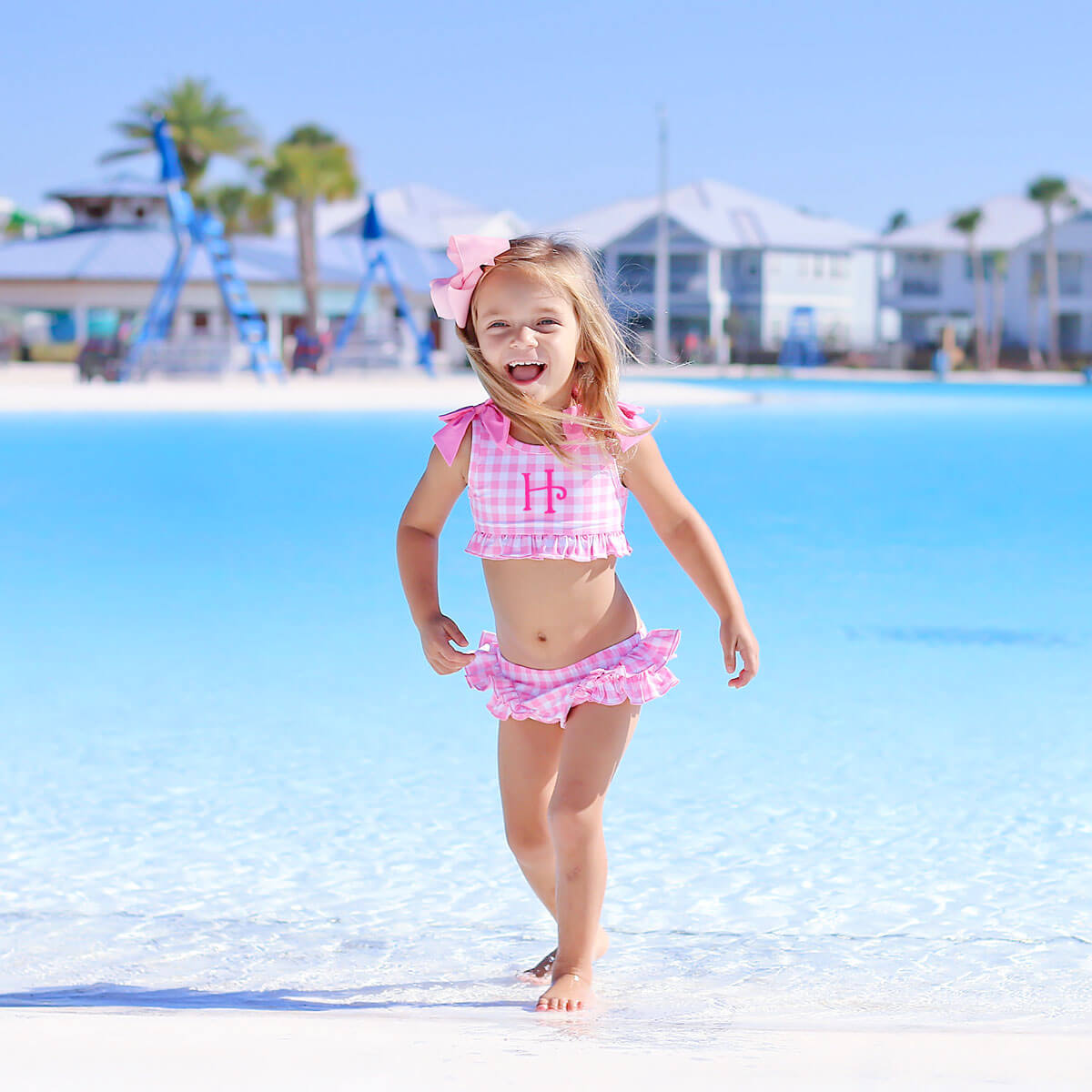 Capri Pink Two Piece Swimsuit