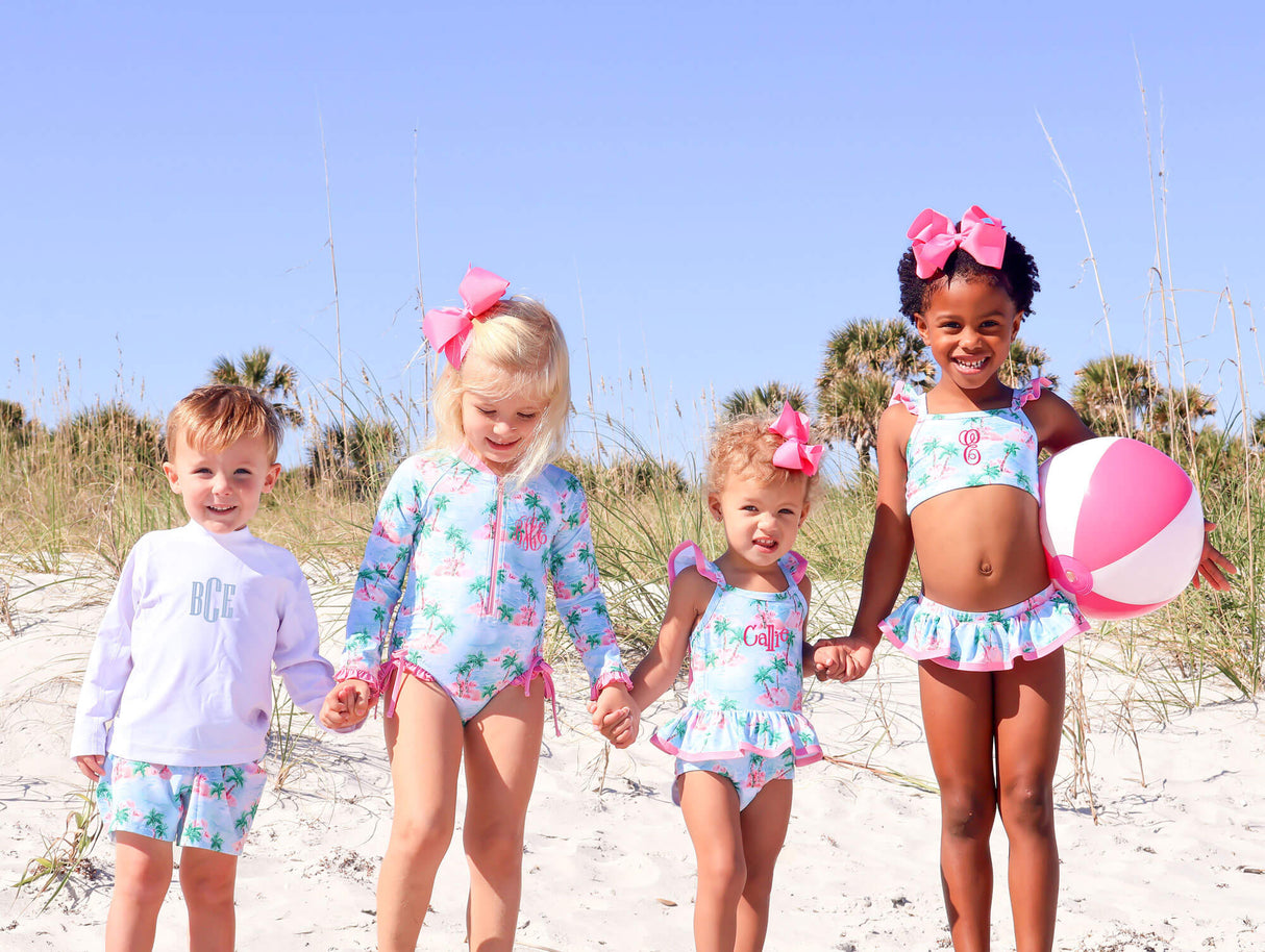 Island Palm Two Piece Swimsuit