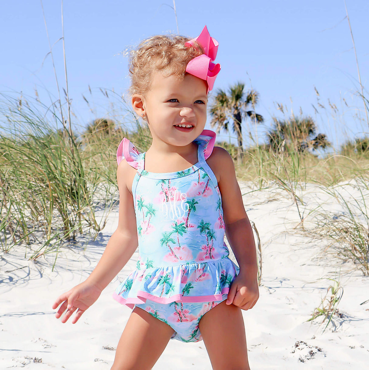 Island Palm One Piece Swimsuit