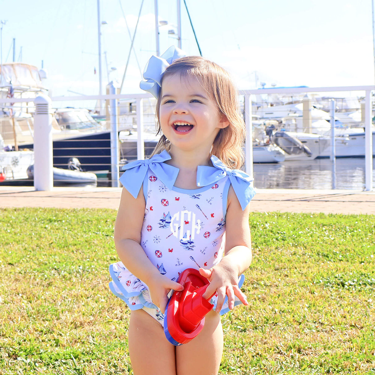 Nautical One Piece Swimsuit