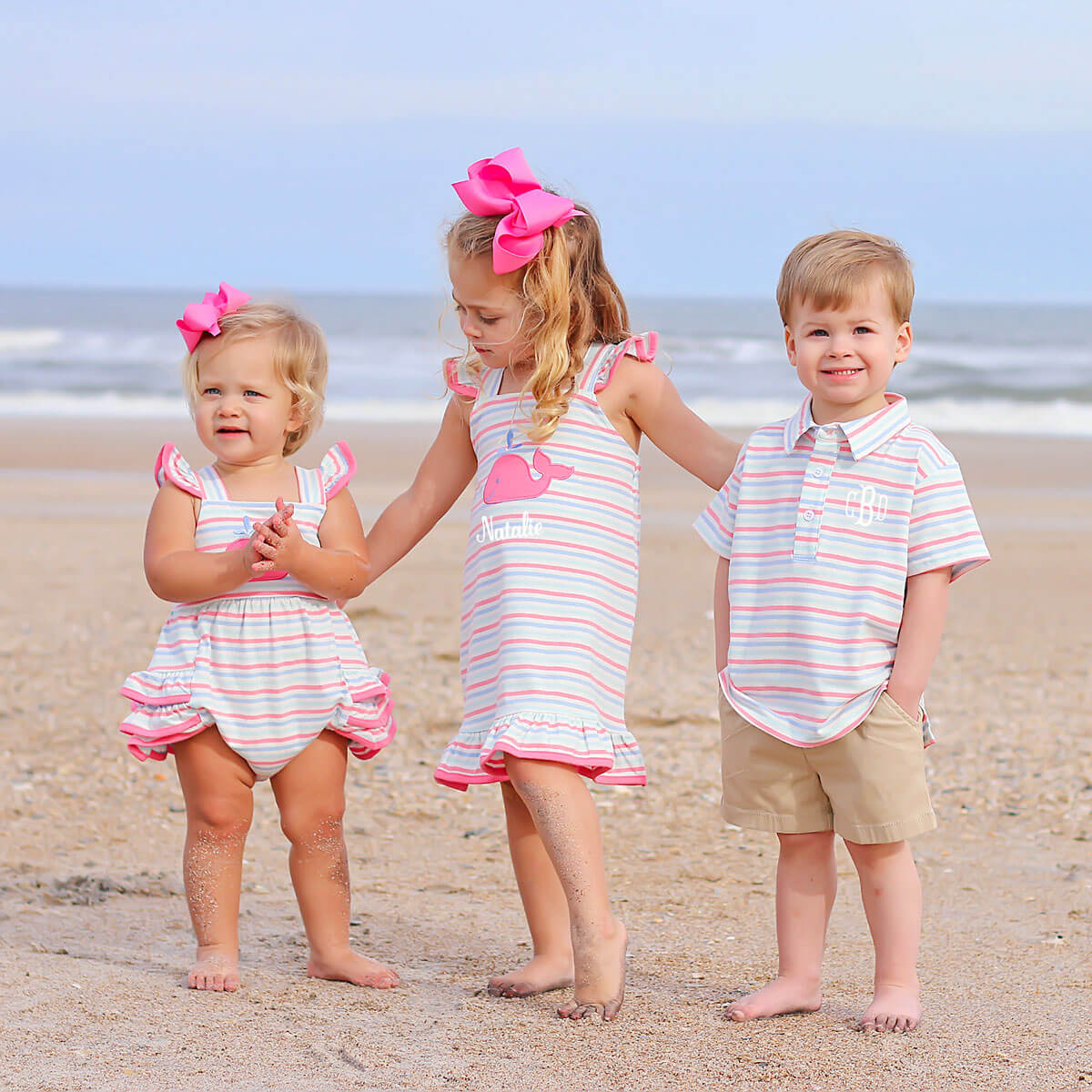 Blue & Pink Stripe Polo