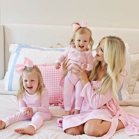 Pink Stripe Women's Gown