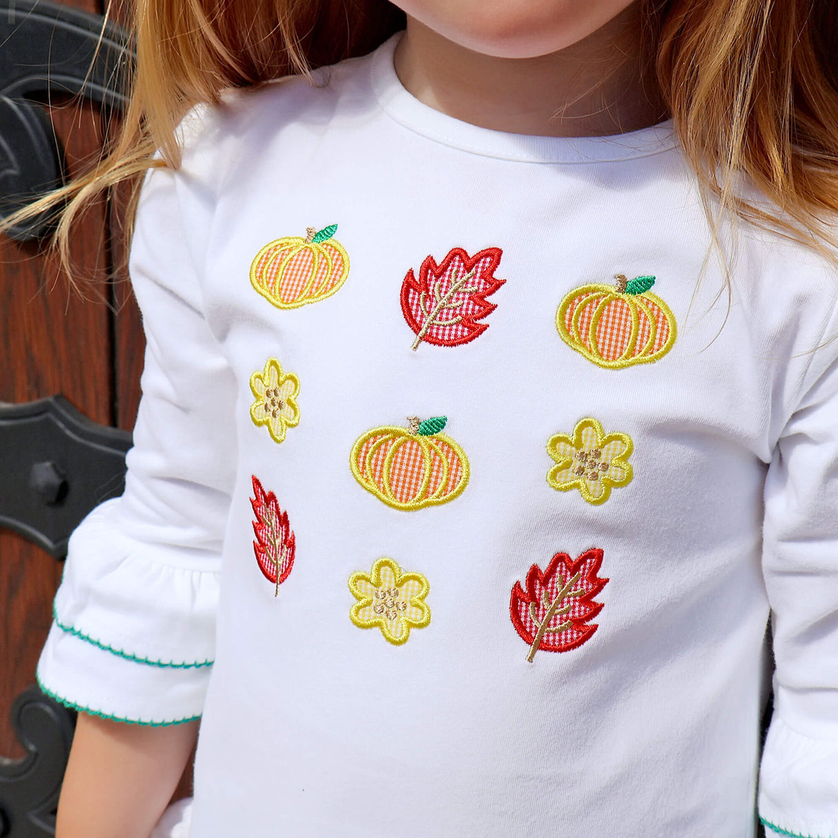 Pumpkin Blossom Green Milly Legging Set