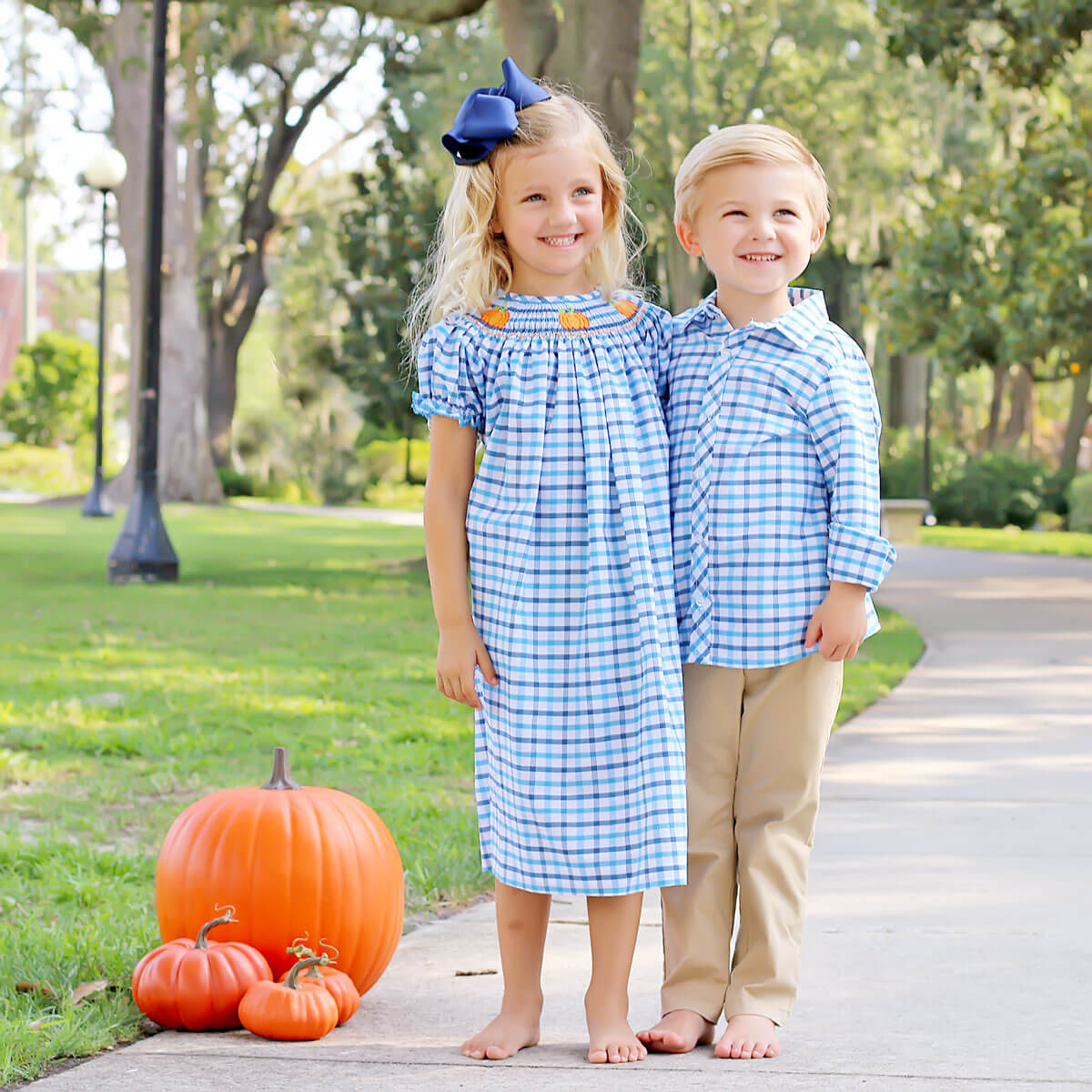 Blue Plaid Button Down Shirt