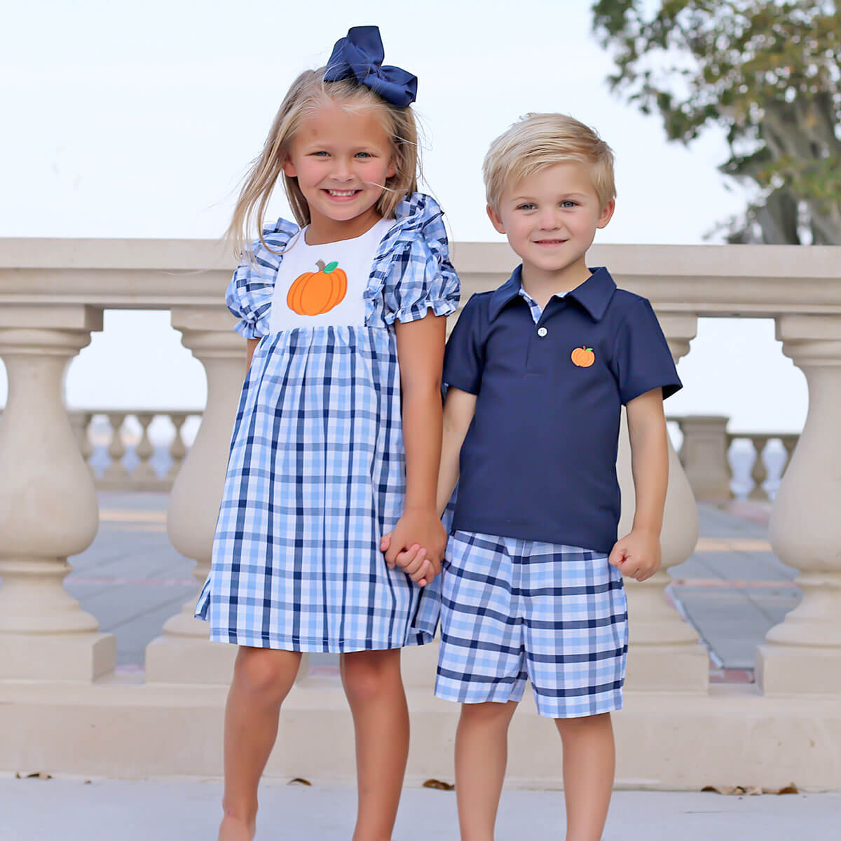 Pumpkin Vine Waterfall Dress