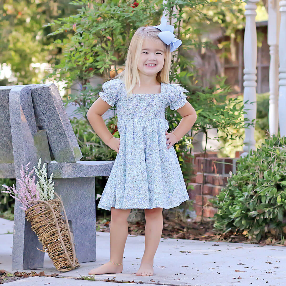 Enchanted Floral Smocked Hannah Dress