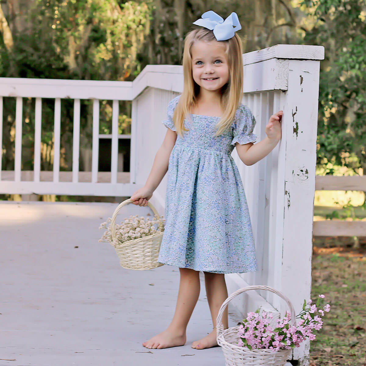 Enchanted Floral Smocked Hannah Dress