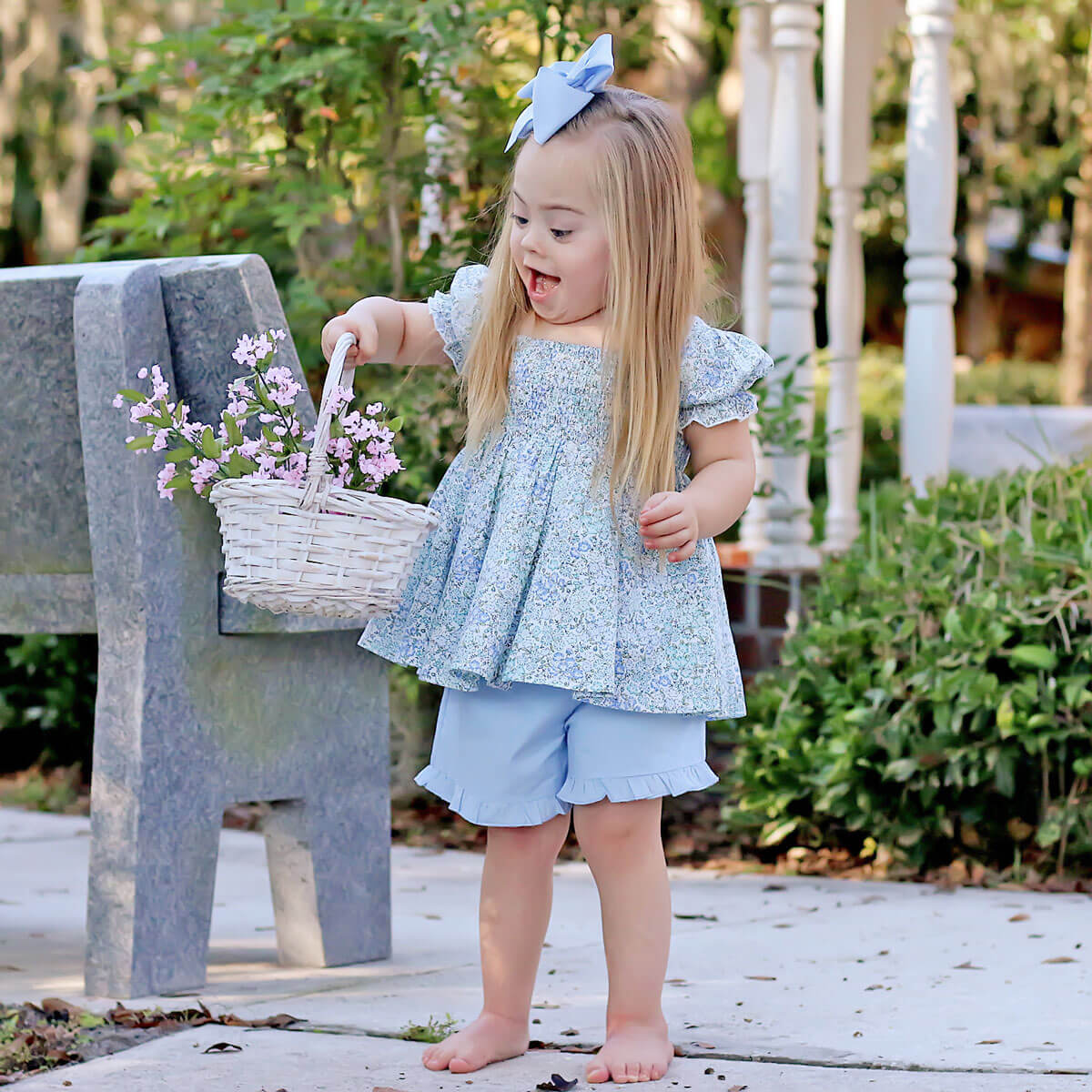 Enchanted Floral Smocked Hannah Short Set
