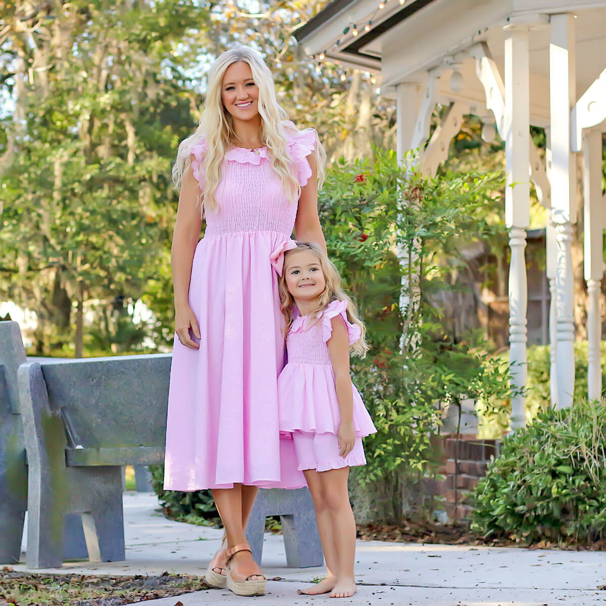 Pink Gingham Zoe Short Set