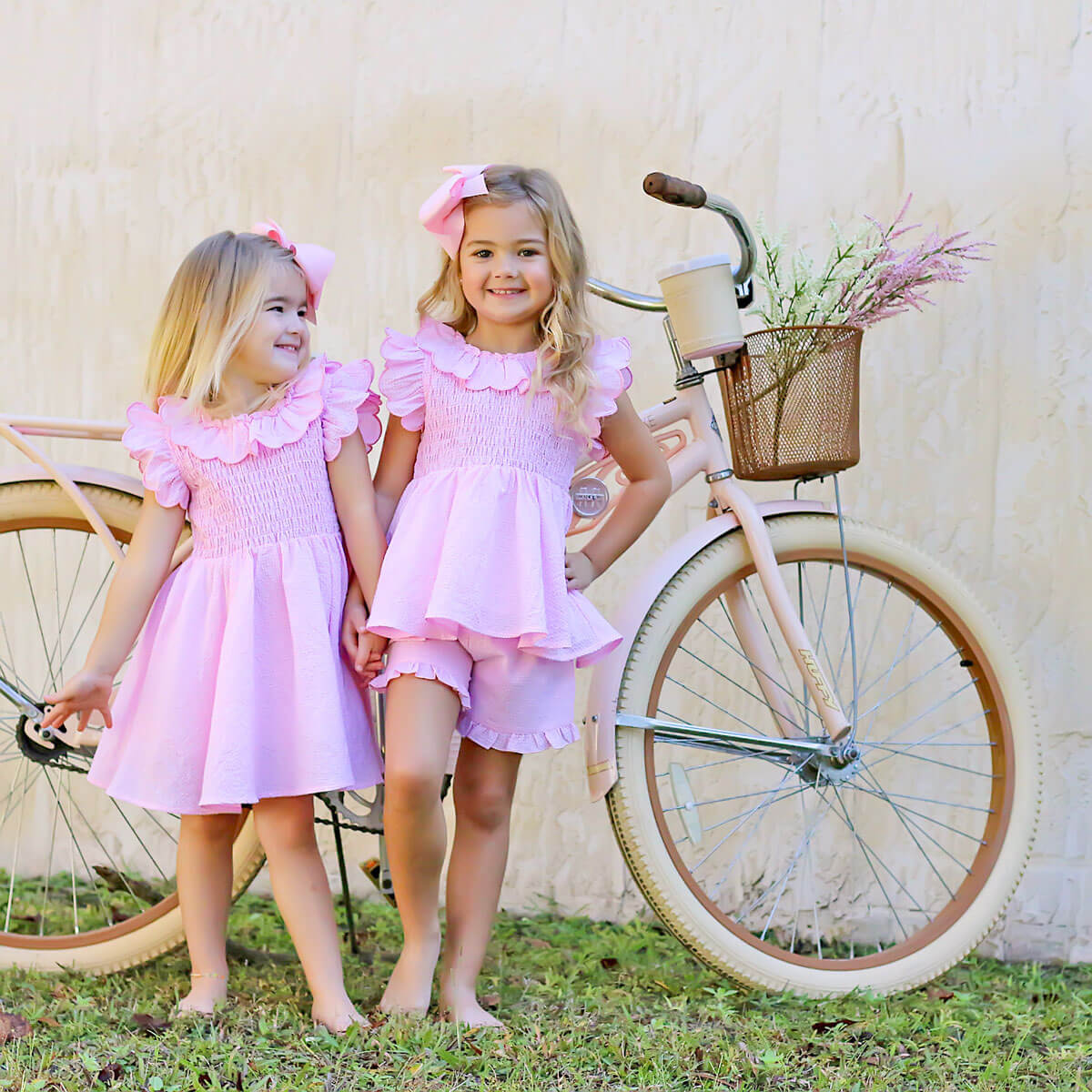 Pink Gingham Zoe Short Set