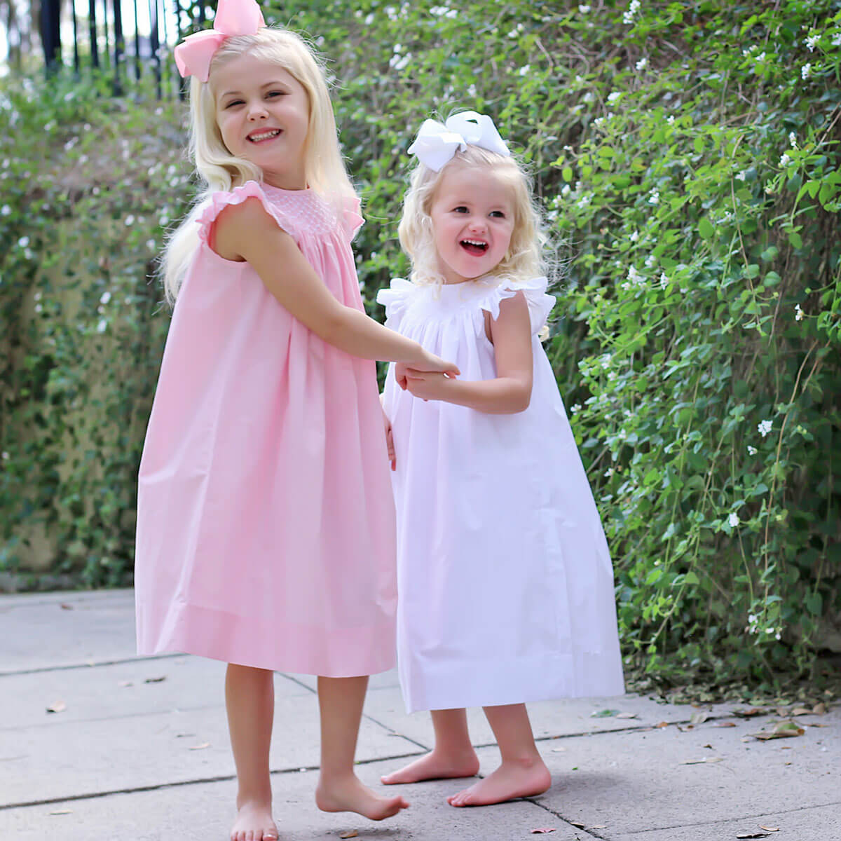 Shine Like A Pearl White Smocked Dress