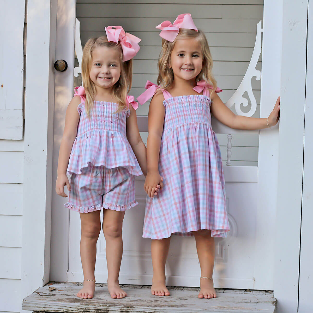 Pastel Check Aurora Short Set