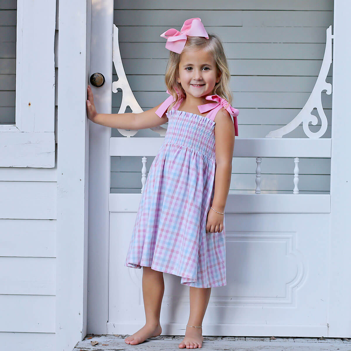 Pastel Check Aurora Dress