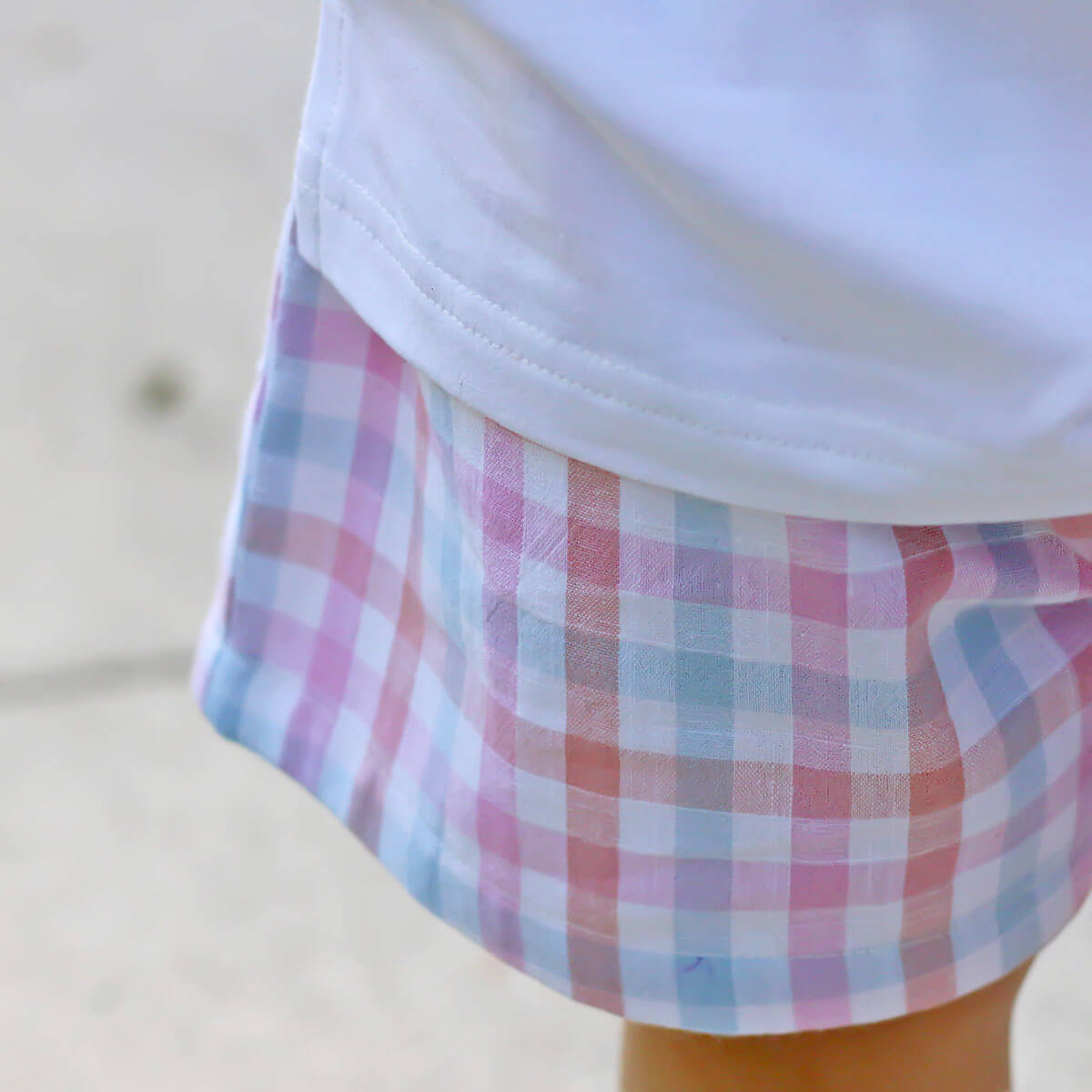 Pastel Check Short Set