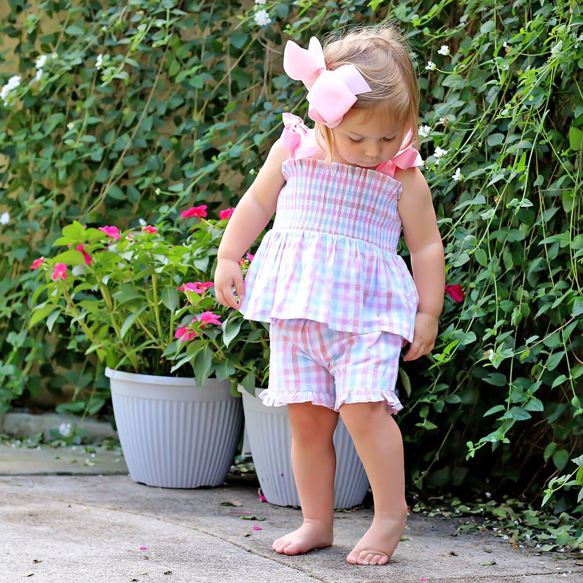 Pastel Check Aurora Short Set