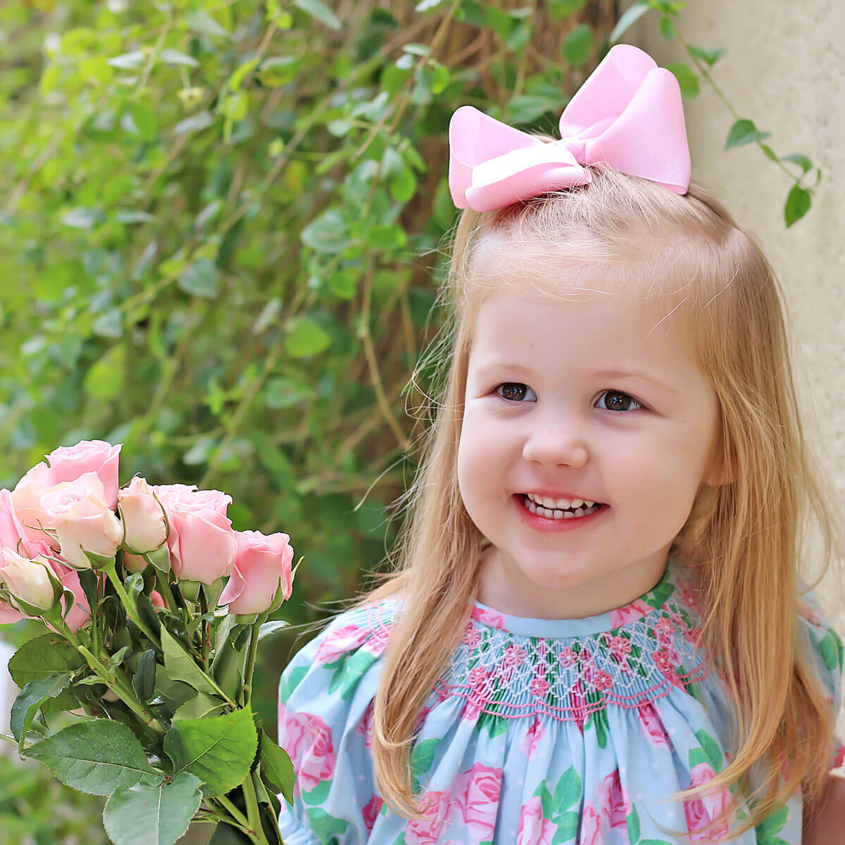 Rose Arbor Smocked Bloomer Set