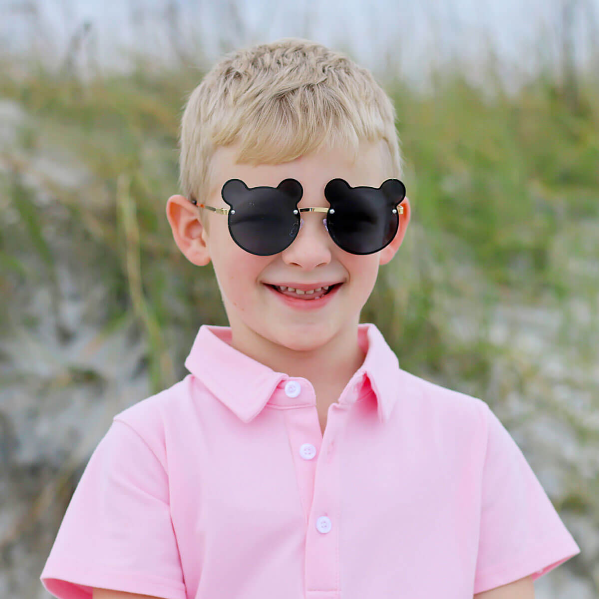 Magical Mouse Ears Youth Gold Sunglasses
