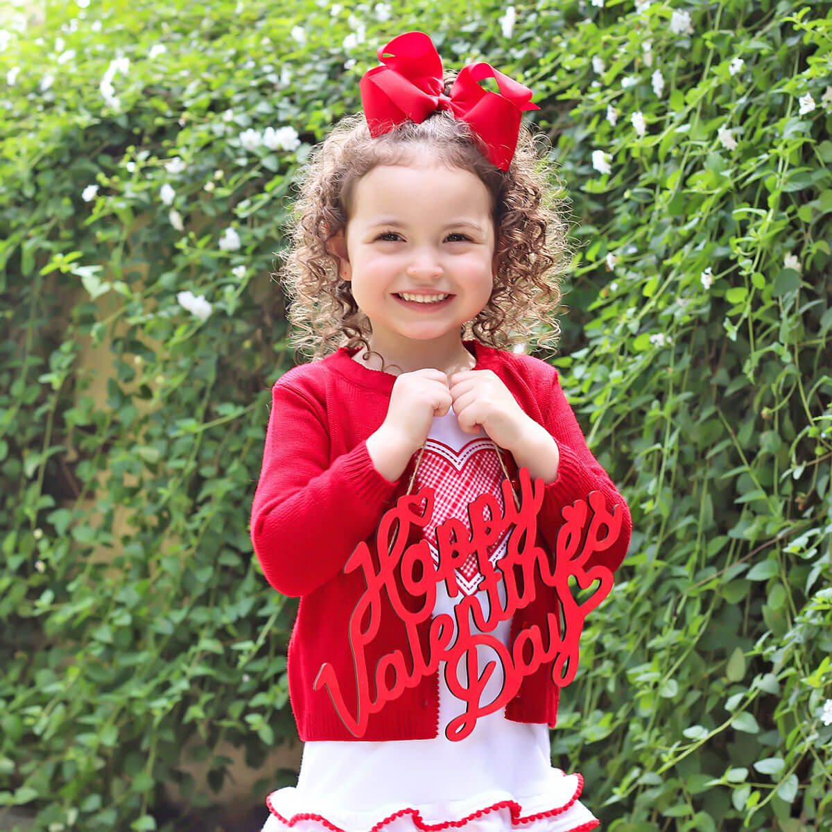 Button Up Sweater Red