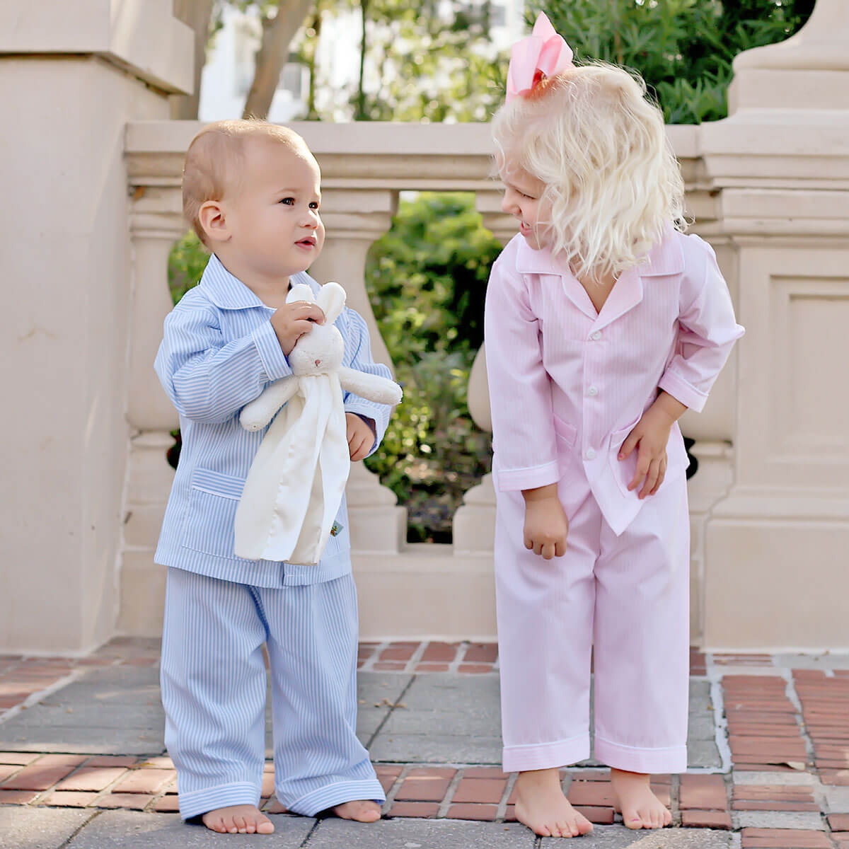 Blue Stripe Classic Pajamas