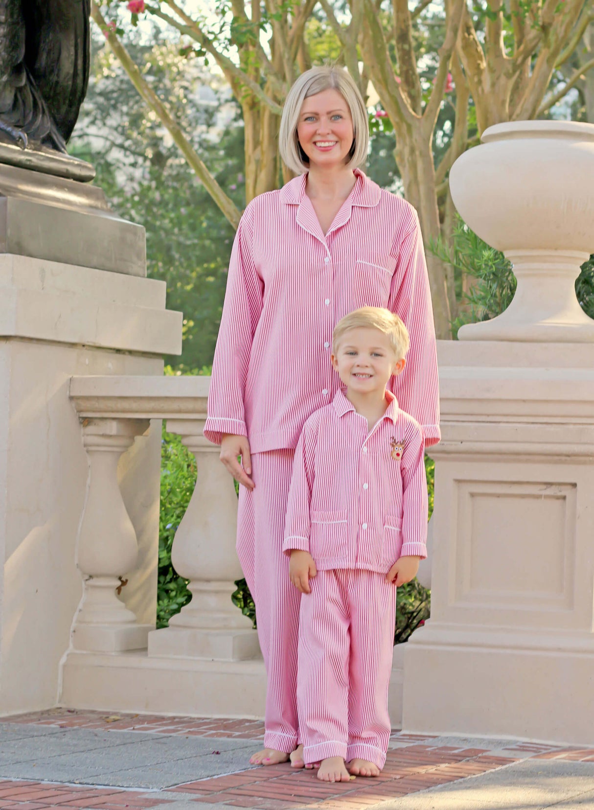 Red Stripe Mom PJ Set