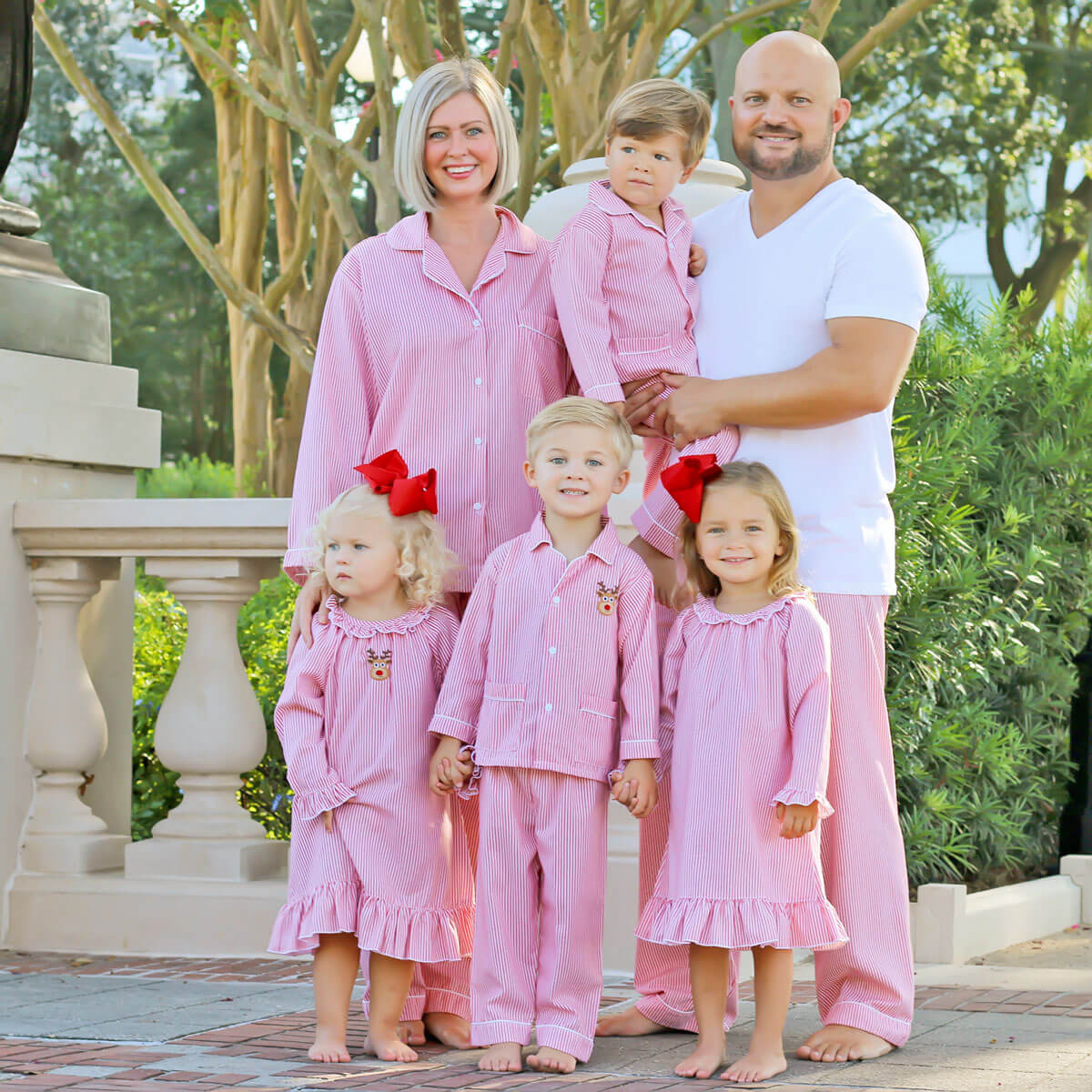 Red Stripe Mom PJ Set