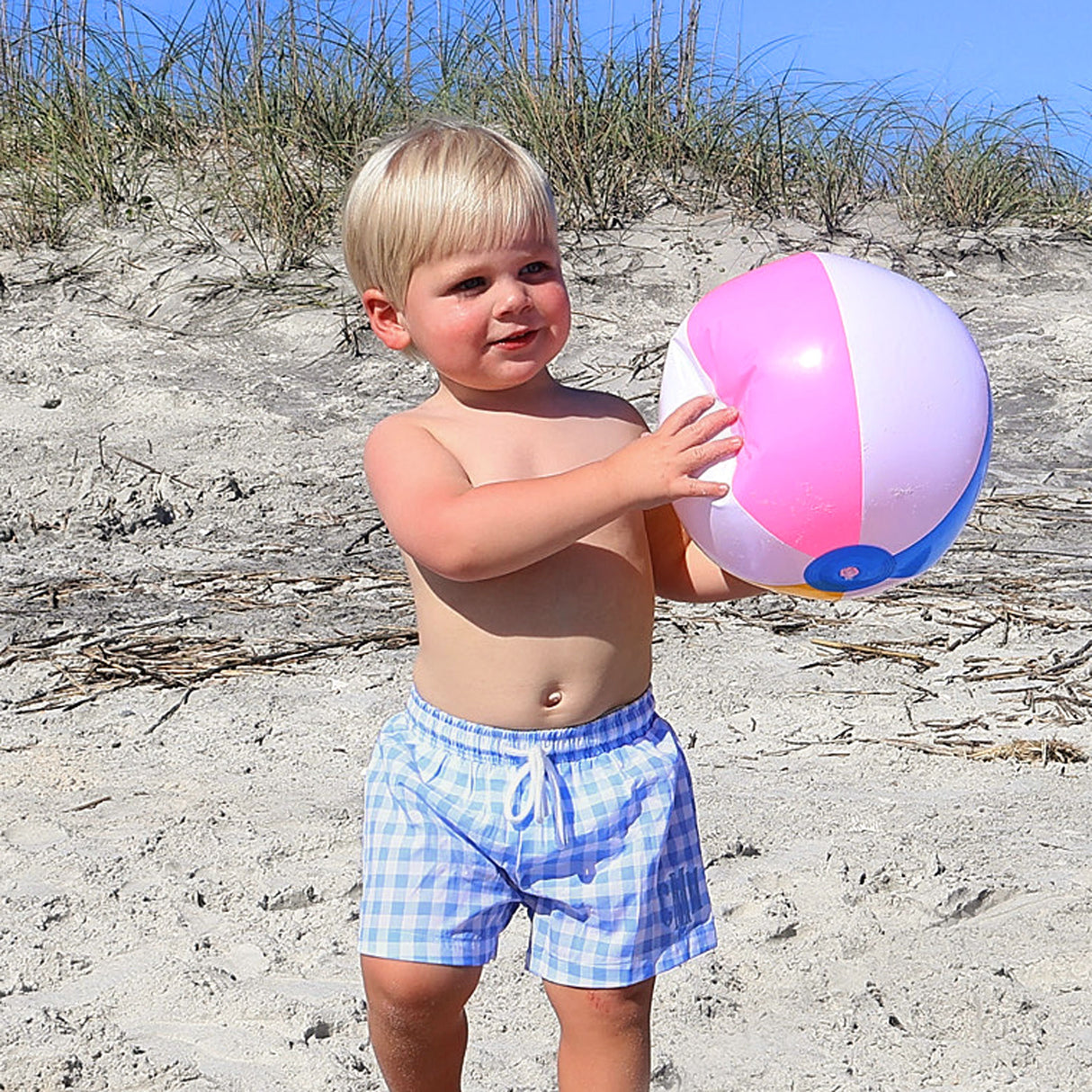 Capri Blue Swim Trunks