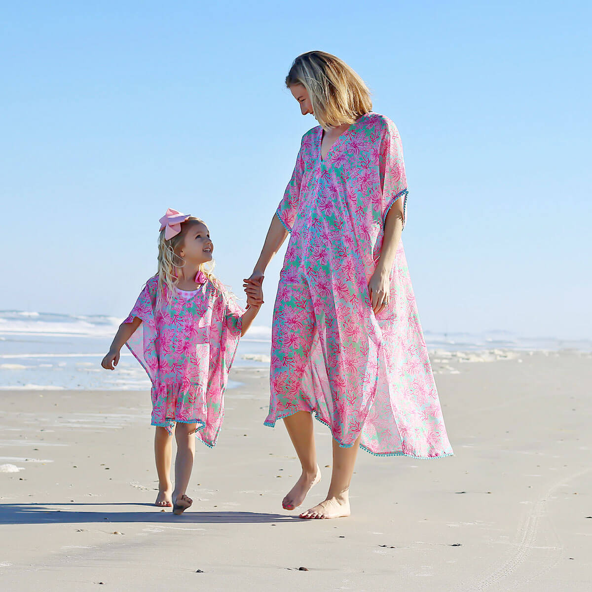 Botanical Island Pink Swim Cover Up