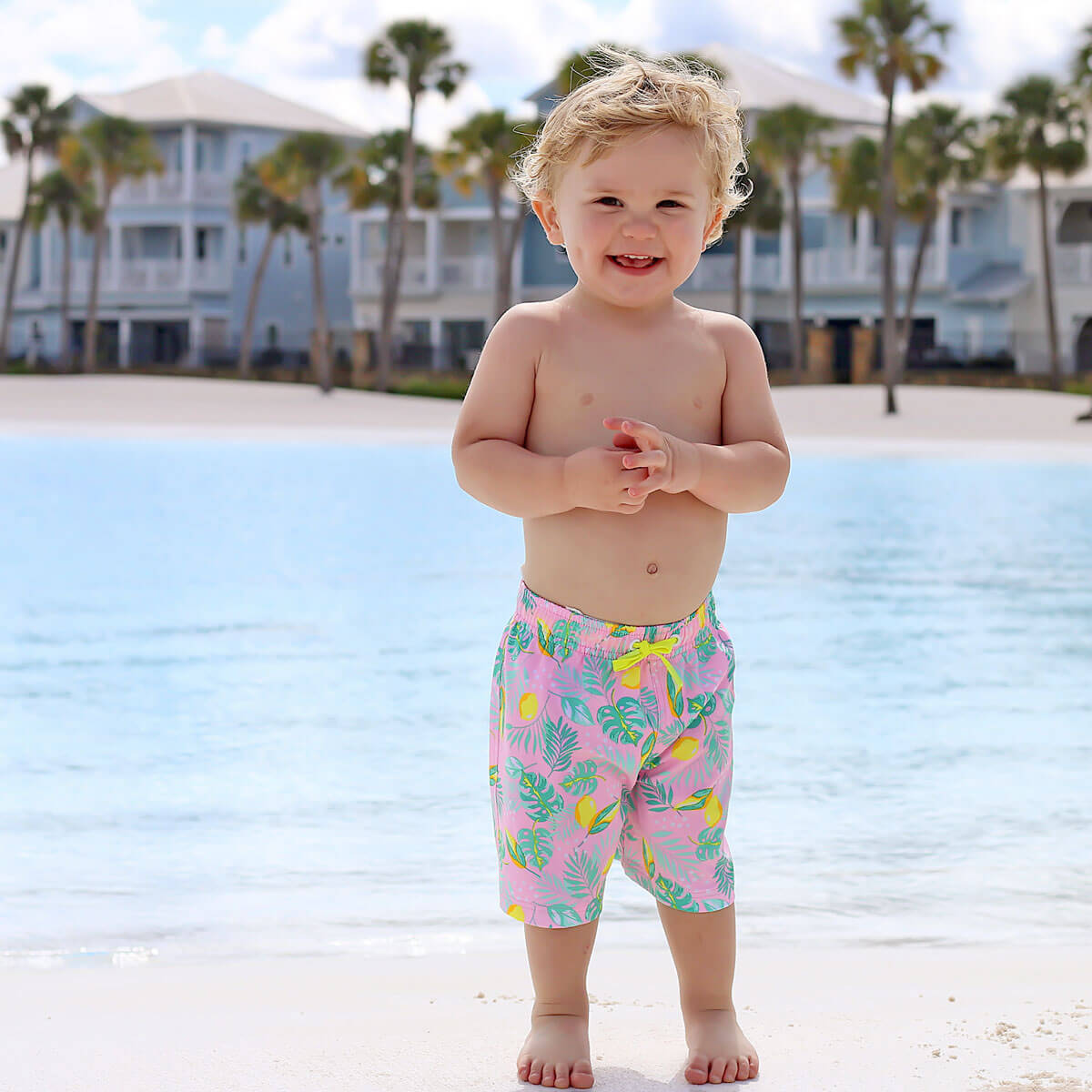 Pacific Palm Swim Trunks