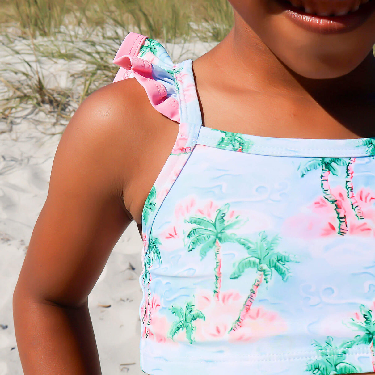 Island Palm Two Piece Swimsuit