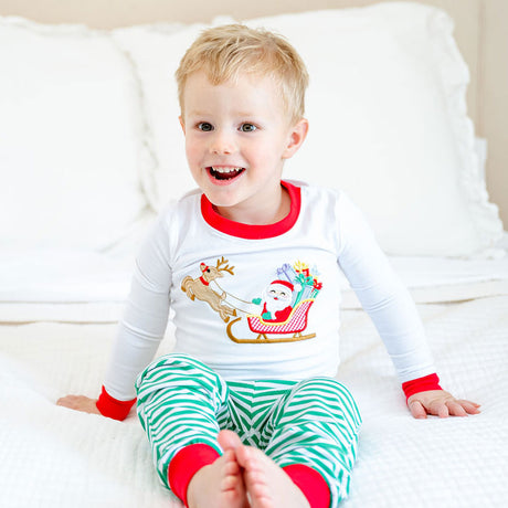 Rudolph & Santa's Sleigh Pajamas