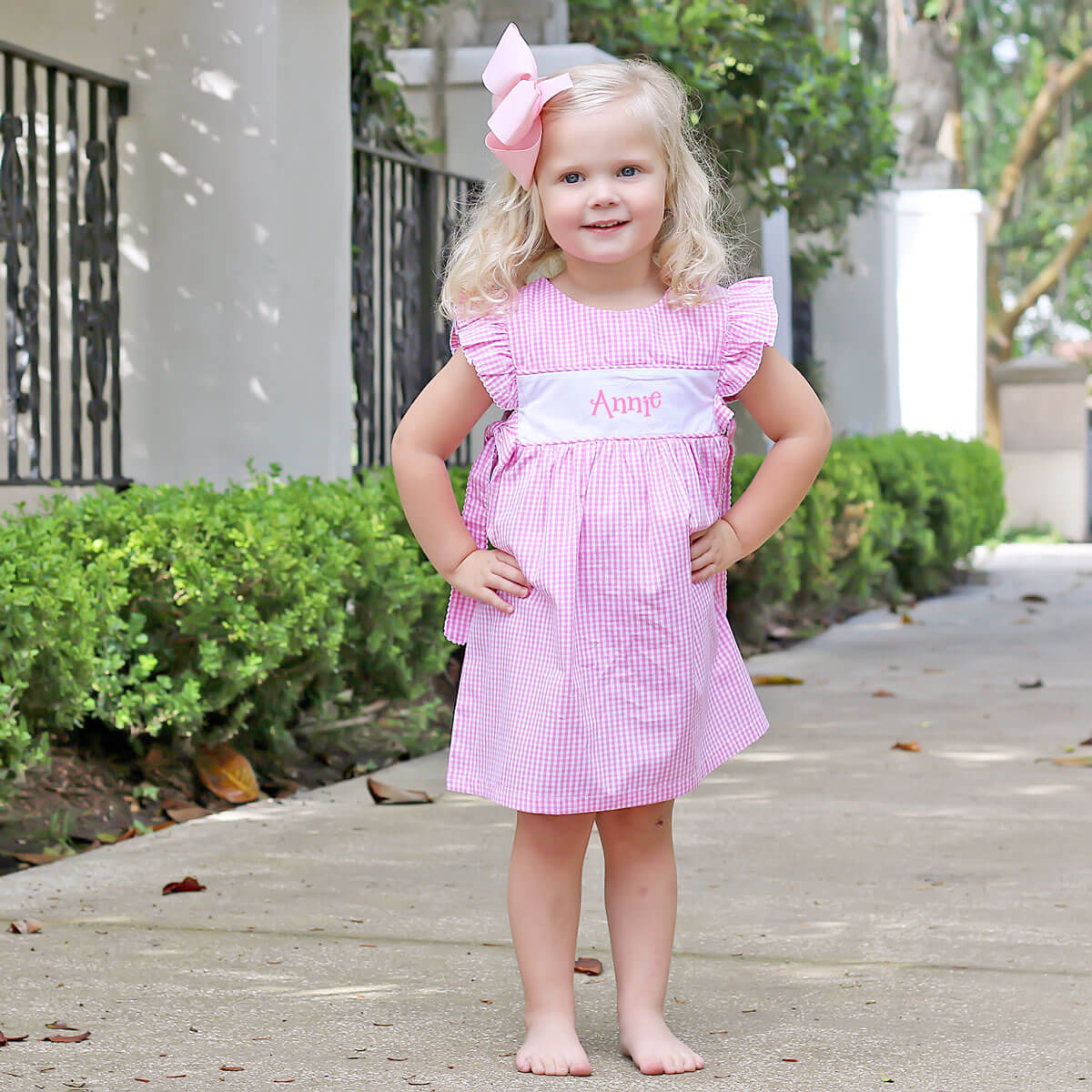 Pink Gingham Avery Dress