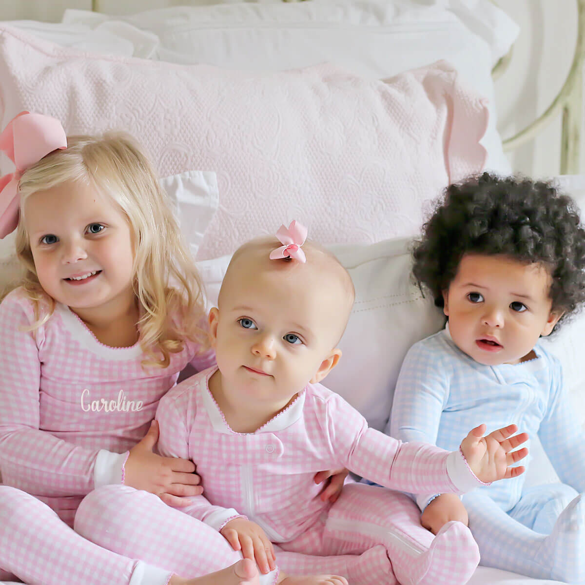 Blue Gingham Pajamas