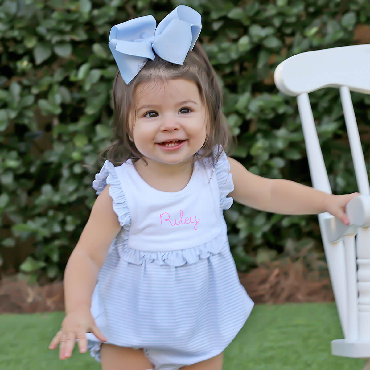 Stripe Knit Bib Bubble