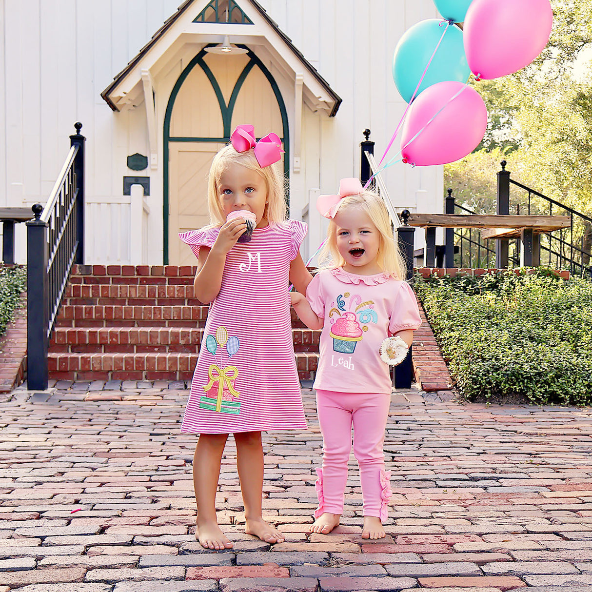 Birthday Present Pink Stripe Milly Dress