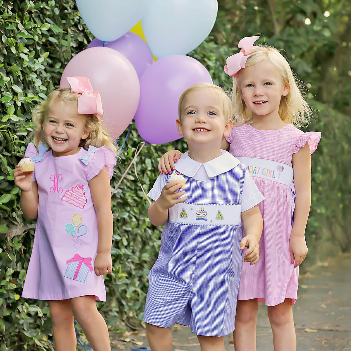 Birthday Girl Smocked Pink Beverly Dress