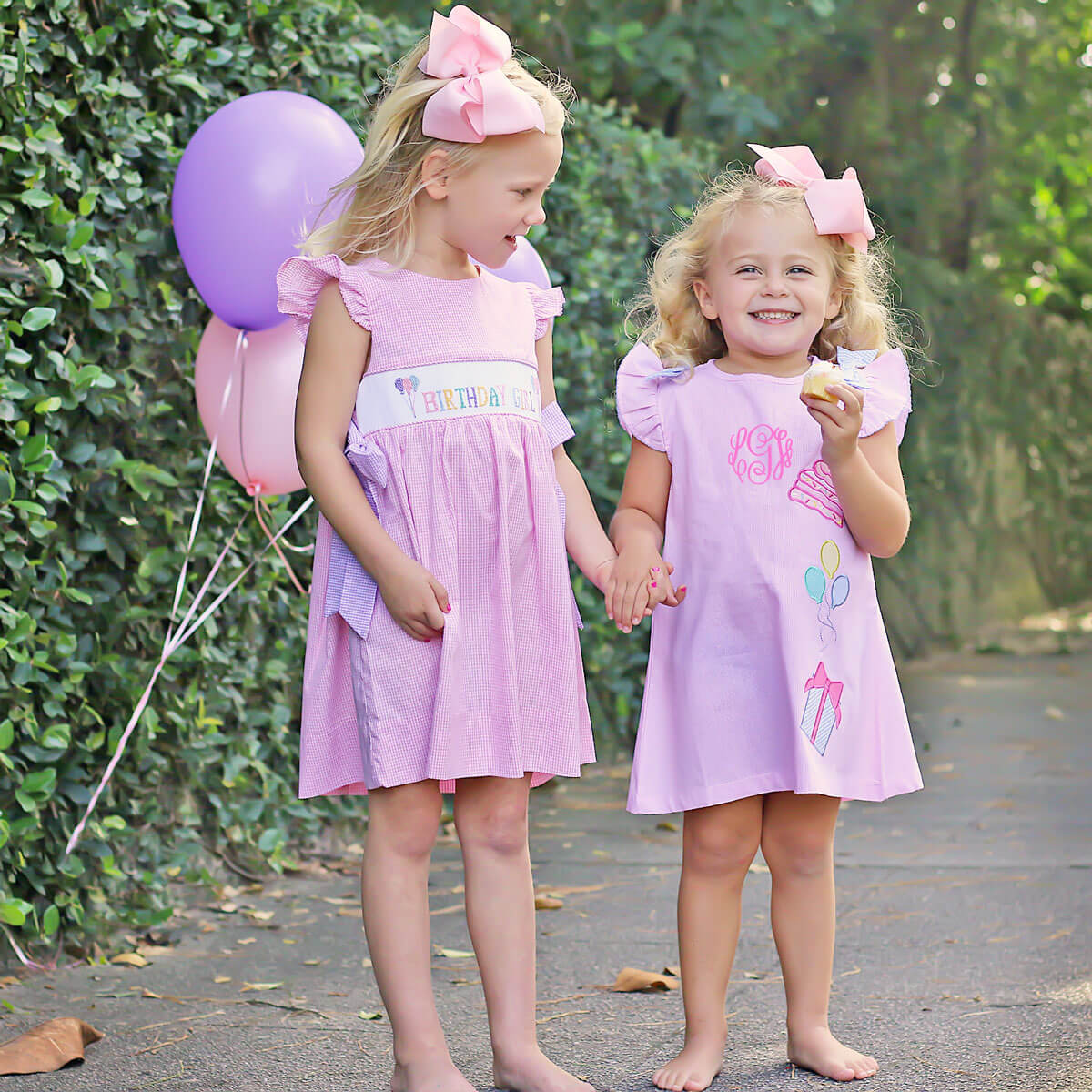 Birthday Girl Smocked Pink Beverly Dress