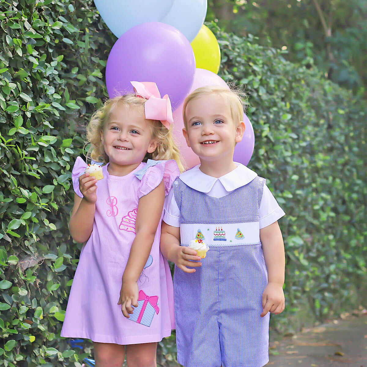 Birthday Smocked Royal Jon Jon